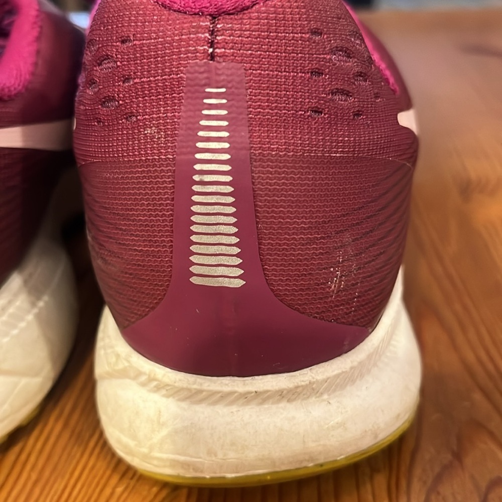 NIKE Zoom Pegasus 34 Women's Purple Burgundy Running Athletic Sneakers Shoes 9 - Picture 7 of 14